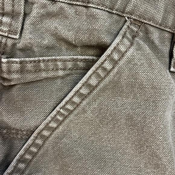 Wolverine Canvas Utility Work Pants Gray Straight Leg Heavy Carpenter Loop 34x30 - Picture 2 of 12